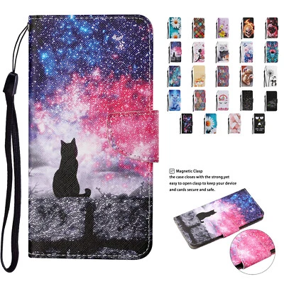 For Huawei Honor 10 Lite P40 Lite P30 Flip Wallet Stand Phone Cover Leather Case - Image 1 of 4