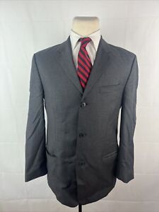 VITALE BARBERIS CANONICO DKNY Men's Gray Wool Suit 40R 32X28 $895