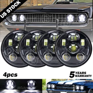 4X 80W 5.75" 5-3/4 inch Led Headlight for 1963-1982 Chevy GMC Corvette C1 C2 - Foto 1 di 12