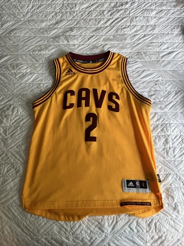 Adidas NBA Cleveland Cavaliers Cavs Kyrie Irving #2 Jersey Size Youth L +2” Cover