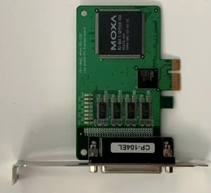 Moxa CP-104EL 4-port RS-232 Low Profile PCI-e Card - Picture 1 of 3