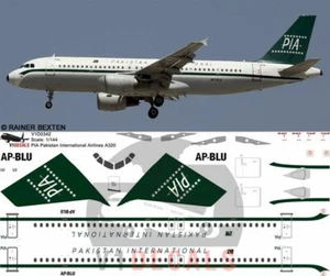 V1 Decals Airbus A320 (PIA) Pakistan Airlines for 1/144 Revell Model Kit - Bild 1 von 8