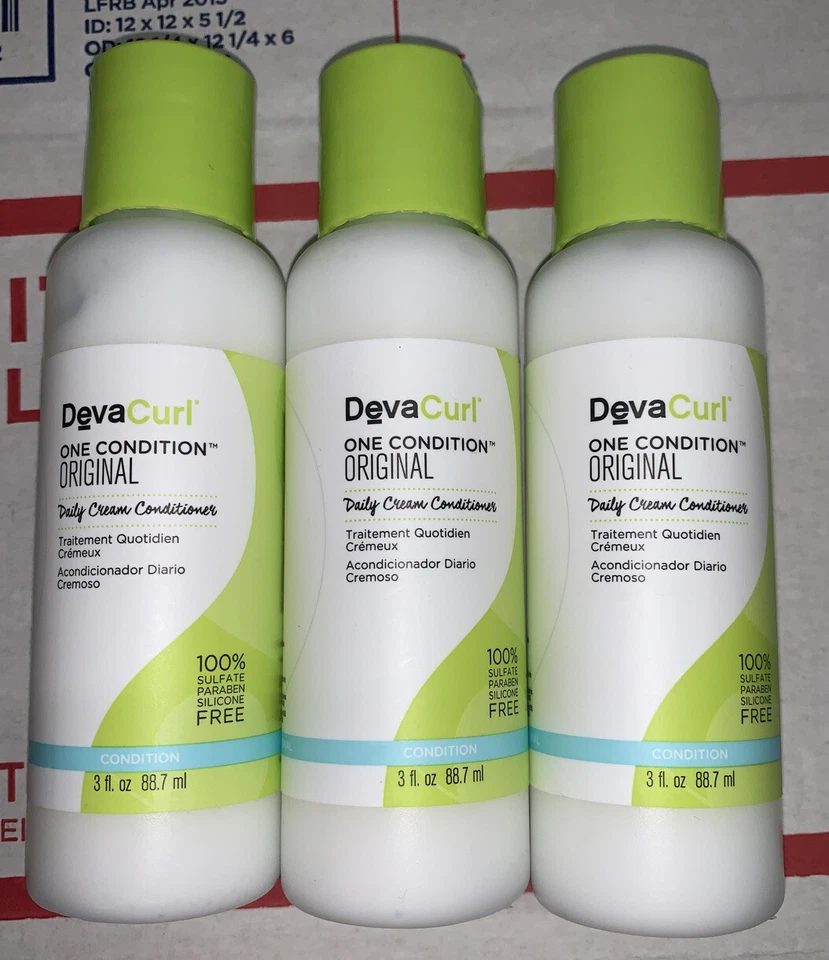 Deva Curl One Condition Original Daily Cream Conditioner - 3oz Travel **3-Pack** - Image 1 of 1