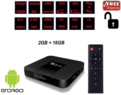 TX3 Mini 2+16 Android Smart TV Box Quad Core 4K Media Entertainment KD19 - X96
