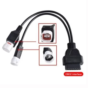 for Yamaha 3pin 4 pin 2in1 OBD2 Diagnostic Adapter Connector Cable Motorcycle - Picture 1 of 5