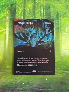 TDM Tarkir Dragonstorm Foil senza bordi 0349 ritmo della natura - Foto 1 di 2