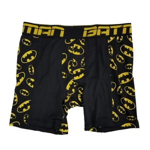 Mens Black/Yellow Bat Man Symbol Boxer Briefs Batman - Picture 1 of 1
