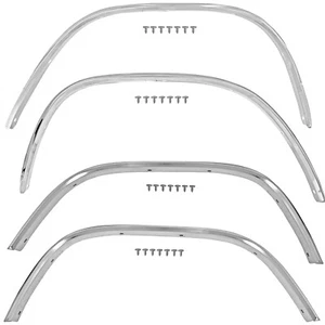 1967~1972 Ford Truck Wheel Well Opening Moldings Front+Rear+Right+Left 4 PCS - Picture 1 of 1