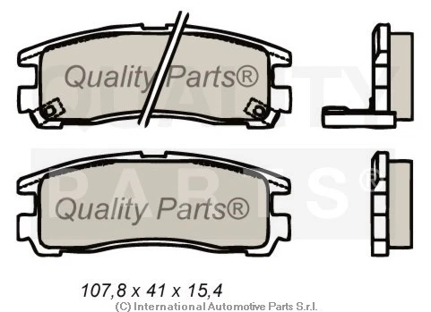 PASTIGLIE FRENO POSTERIORE MITSUBISHI PAJERO PININ 1.8 2.0 GDi 4X4 dal 2000 - Immagine 1 di 1