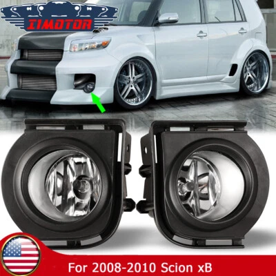 Kit de cableado de lámparas de parachoques de lente de vidrio transparente para 08-10 Scion xB + luces antiniebla de interruptor Foto 1 de 4