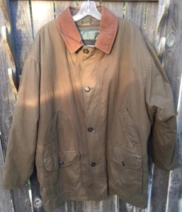 VTG London Fog Coat Thinsulate Thermal Lined Raincoat Jacket Khaki Size L Long - Picture 1 of 12