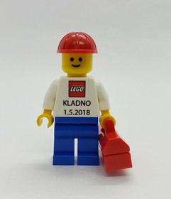Lego Kladno 1.5.2018 Lego Logo Worker Minifigure Employee Gift Rare Like SDCC