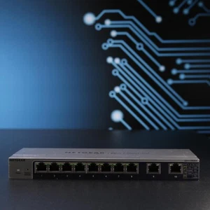 Netgear GS110EMX 8x Gigabit + 2x 10Gb Smart Managed Plus Switch // GS110EMX-100 - Imagen 1 de 5