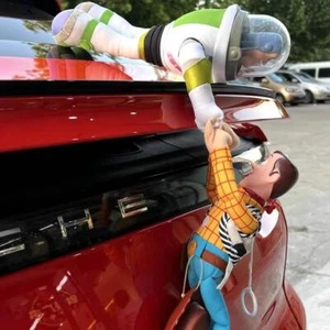 Hanging Toy Story Buzz Lightyear Saves Sherif Woody Car Dolls Exterior Decor New - Picture 1 of 12
