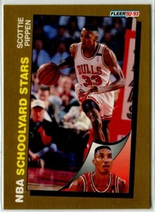 Promoción Fleer Spalding NBA Schoolyard Stars 1992-93 - Scottie Pippen Chicago Bulls - Imagen 1 de 2