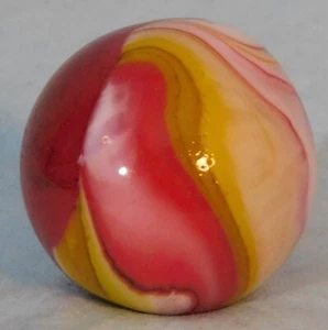 Andy Davis zeitgenössischer handgefertigter Marmor, 1 1/2" Durchmesser, #9121O - Bild 1 von 9