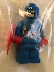 Lego Captain America Minifigure sh106 76017 Marvel Super Heroes CMF Lot Rare HTF
