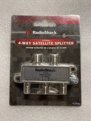 Radio Shack 4-Way 75-Ohm Satellite Splitter with DC Pass Through 160-2570 - New! - Image 1 of 4