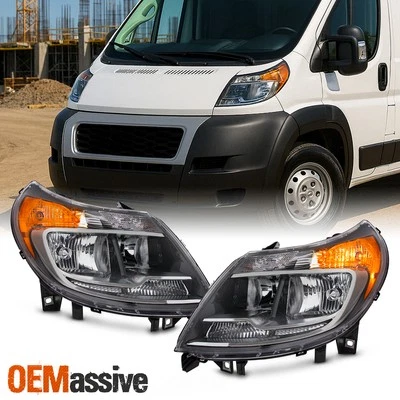 For 2014-2022 Dodge Ram Promaster Headlights Headlamp w/o DRL Lights Lamps 14-22 - Image 1 of 4