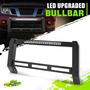 Bull Bar Front Bumper Grille Brush Guard + LED Strip for Nissan Frontier 05-21 - Picture 1 of 6