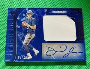 2019 Panini Certified Daniel Jones FOTL Rpa Patch Auto Blue Prizm /20 RC #203 - Picture 1 of 2