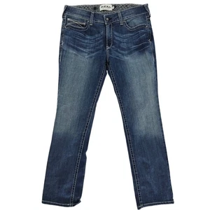 Pantalones de mezclilla rectos de tiro medio para mujer Ariat 33 R nuevos - Imagen 1 de 6