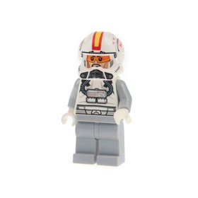 1x Lego Minifigure Star Wars Episode 3 Clone Trooper Pilot Grey Helmet 75072 sw0608