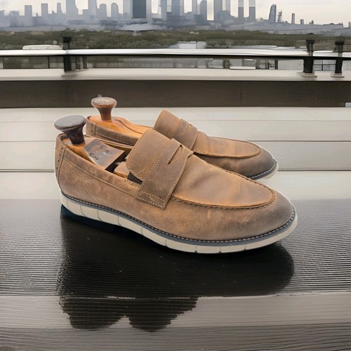 PUMA Scarpe mocassini Johnston & Murphy uomo 9 M Hol Penny pelle di pecora marrone