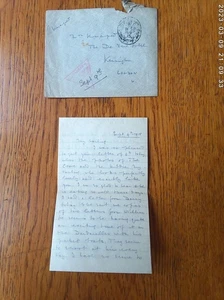 WW1 letter Sept 9th 1915 Capt Agnew RFA no wish to go to the Dardenelles - Picture 1 of 7