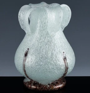 FABULOUS MID CENTURY MODERN BERANEK PUGLOSO BOHEMIAN CZECH ART GLASS VASE #2 - Picture 1 of 11