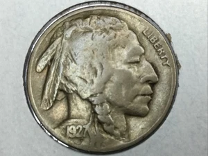 1927-D Büffelnickel in sehr schönem Plus - Bild 1 von 2