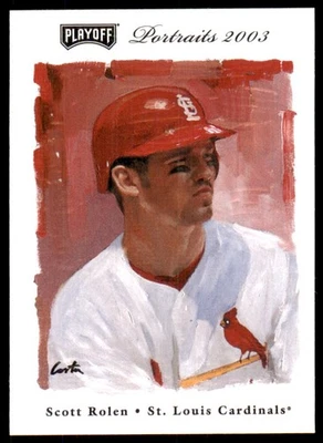 2003 Playoff Portraits Scott Rolen St. Louis Cardinals #122 - Image 1 of 2