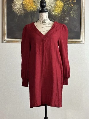 Vestido Pullover BB Dakota Steve Madden Talla Pequeña Rojo Borgoña Manga Larga Foto 1 de 4