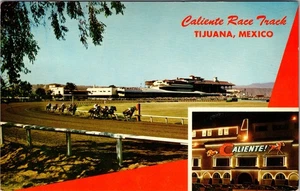 Tijuana Mexico Caliente Race Track chrome Postcard D852 - Picture 1 of 2