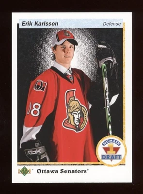 2017-18 UPPER DECK SP AUTHENTIC RETRO NUMBER #1 DRAFT PICK #RDP-EK ERIK KARLSSON - Image 1 of 2