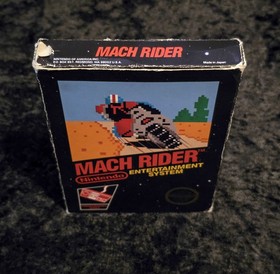 Mach Rider !!! NES Nintendo Early Production 5-Screw Box & Game - Tested!