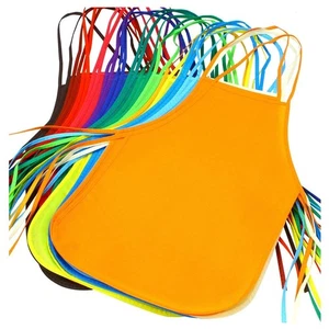 KNEWMART Grembiuli per bambini 12pezzi 12 colori Grembiuli in tessuto non - Foto 1 di 24