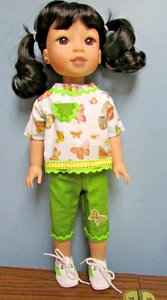 Set Butterfly Capri su misura per bambole Wellie Wishers 14,5" - Foto 1 di 4