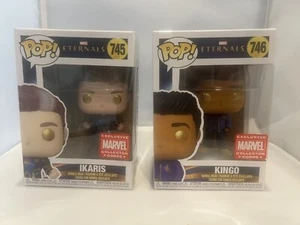 Ikaris Funko Pop #745 & Kingo Funko Pop #746 Eternals Collector Corps Exclusivo - Imagen 1 de 12