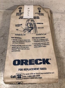 5 Genuine ORECK HEPA Odor Fighting Vacuum Cleaner Bags 83055-01 New W/O Package - Picture 1 of 7