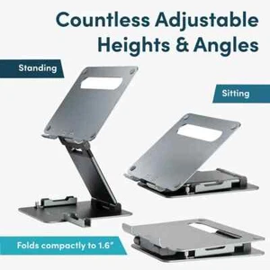 Lifelong Ergonomic Laptop Stand for Desk, Adjustable Height up to 20", Laptop - Afbeelding 1 van 3
