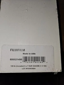 FUJIFILM Uncoated 5x7 SQR 324GSM 1x150 Scalloped Cards - Picture 1 of 2