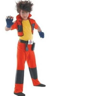 Bakugan Dan 4/6 Halloween Costume Battle Brawlers Jumpsuit Dress Up 4 Pc Boys - Image 1 of 4