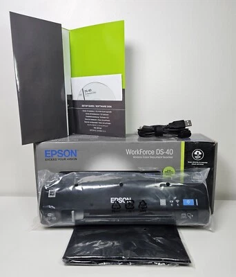Epson WorkForce DS-40 Wireless Colour Document Scanner | Boxed - Image 1 of 3