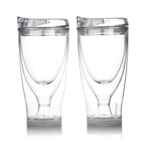 Asobu  Blanks Set of 2 Vino-2-Go Wine Tumblers Blanks - Picture 1 of 12