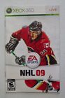 Livret NHL 09 Xbox 360 - Manuel seulement - EN/FR