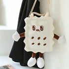 Biscuit Shape Cartoon Plush Bag Soft Tote Bag New Fashion Cute Handbag