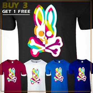 Happy Easter Day Bone Rabbit American Men Casual T Shirt Cool USA Funny New Gift - Picture 1 of 12