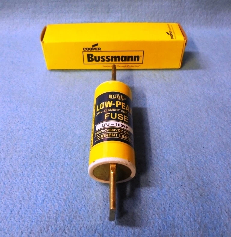 COOPER BUSSMANN TIME DELAY FUSE, 100 AMP, 600 VAC, 300 VDC, LJP-100SP - Image 1 of 4