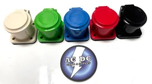 HUBBELL SERIES 16 CAMLOCK SET PANEL STR RECEPT NON-MET COVERS 120/208 COLORS - Picture 1 of 1